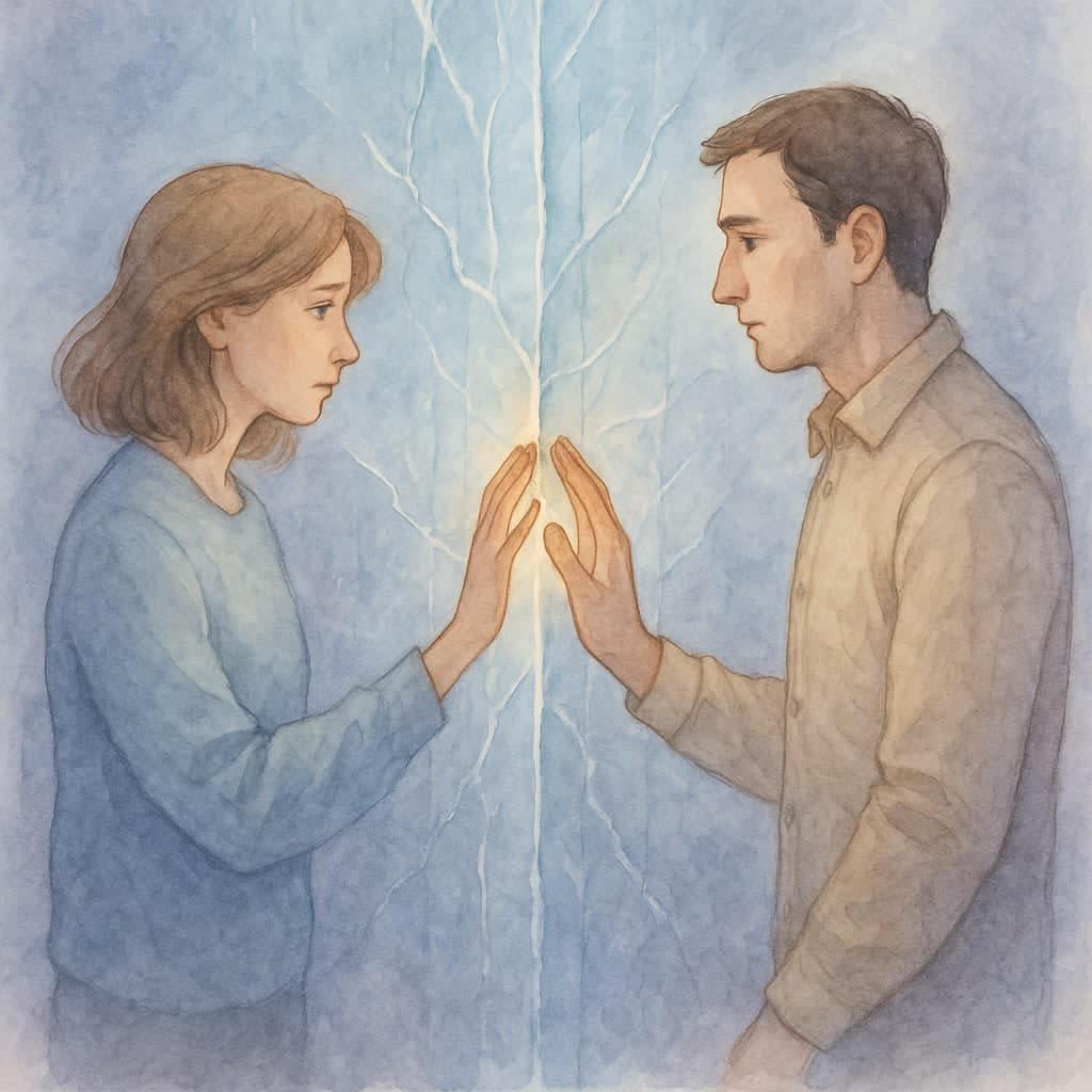 Психотерапія, стосунки, емоційна зрада, страх близькості — пара стоїть по різні боки стіни льоду, Київ AlmaSpace